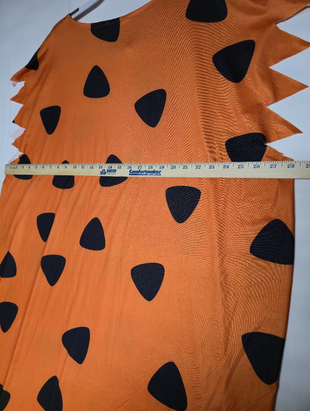 Fred Flintstone Costume Orange Black Triangle Caveman Cosplay - Picture 8 of 8